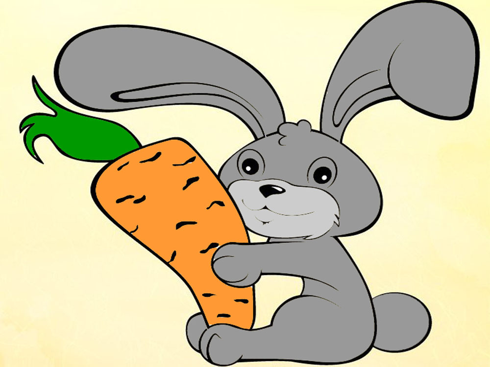 Включи хрум зайцы. Заяц с морковкой. Заяц с морковкой рисунок. Заяц мультяшный. Зайка с морковкой.